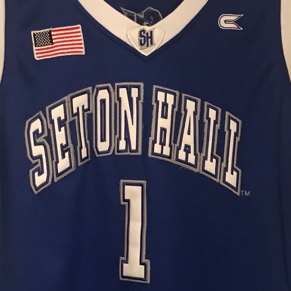Colosseum Athletics Seton Hall Basketball Jersey - Blue/white - size Mens XL - Picture 5 of 8